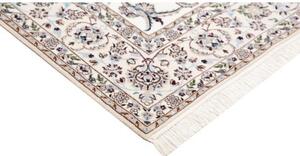Tappeto Nain 6la Floreale Avorio Blu 160x255 Cm