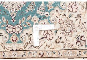Tappeto Nain 6la Medaglione Floreale Azzurro Avorio 84x127 Cm