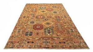 Tappeto Floralia Geometrico Ocra Blu Petrolio 167x243 Cm