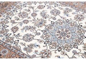 Tappeto Nain 6la Medaglione Floreale Avorio Rosa Antico 103x150 Cm
