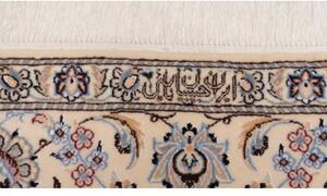Tappeto Nain 6la Medaglione Floreale Azzurro Avorio 160x203 Cm