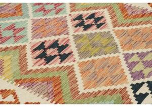 Tappeto Kilim Geometrico Multicolore 100x192 Cm