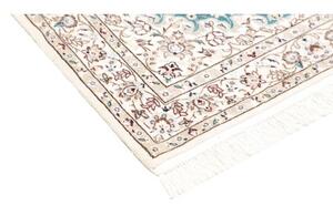 Tappeto Nain 6la Medaglione Floreale Azzurro Avorio 84x127 Cm