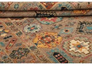 Tappeto Floralia Geometrico Beige Blu 166x238 Cm