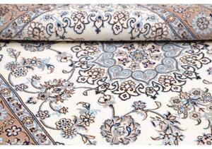 Tappeto Nain 6la Medaglione Floreale Avorio Rosa Antico 103x150 Cm