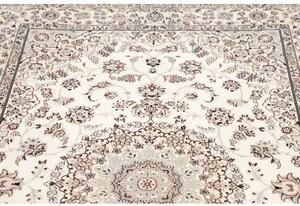 Tappeto Nain 6la Medaglione Floreale Avorio Blu 134x207 Cm
