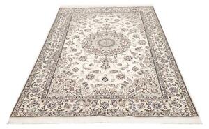 Tappeto Nain 6la Medaglione Floreale Avorio Blu 134x207 Cm