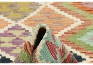 Tappeto Kilim Geometrico Multicolore 100x192 Cm
