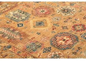 Tappeto Floralia Geometrico Ocra Blu Petrolio 167x243 Cm