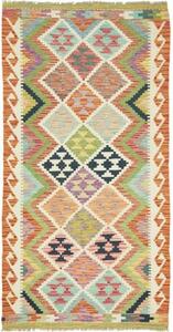 Tappeto Kilim Geometrico Multicolore 100x192 Cm