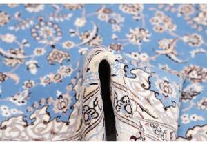 Tappeto Nain 6la Medaglione Floreale Azzurro Avorio 160x203 Cm