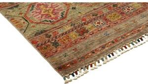 Tappeto Istintia Geometrico Beige Rosso Mattone Corsia 81x289 Cm
