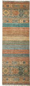 Tappeto Istintia Geometrico Marrone Blu Petrolio Corsia 82x247 Cm