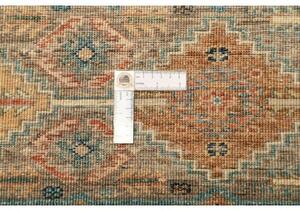 Tappeto Istintia Geometrico Marrone Blu Petrolio Corsia 82x247 Cm
