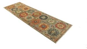 Tappeto Floralia Stilizzato Grigio Multicolore Corsia 79x249 Cm