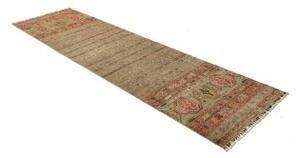 Tappeto Istintia Geometrico Beige Rosso Mattone Corsia 81x289 Cm