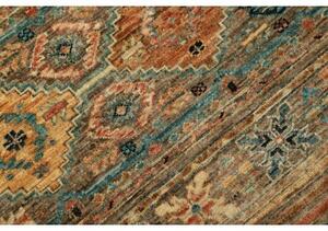 Tappeto Istintia Geometrico Marrone Blu Petrolio Corsia 82x247 Cm