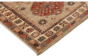 Tappeto Kazak Fine Stilizzato Beige Rosso Corsia 78x302 Cm