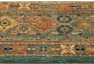 Tappeto Istintia Geometrico Marrone Blu Petrolio Corsia 82x247 Cm