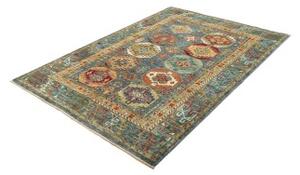 Tappeto Floralia Stilizzato Blu Rosso 150x213 Cm
