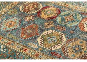 Tappeto Floralia Stilizzato Blu Rosso 150x213 Cm