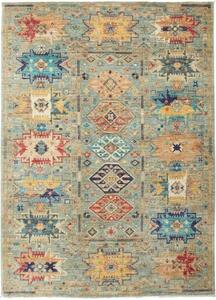 Tappeto Floralia Geometrico Celeste Multicolore 149x206 Cm