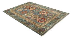 Tappeto Floralia Stilizzato Blu Rosso 150x213 Cm