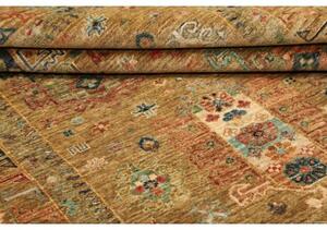 Tappeto Floralia Geometrico Marrone Ocra Blu 169x240 Cm