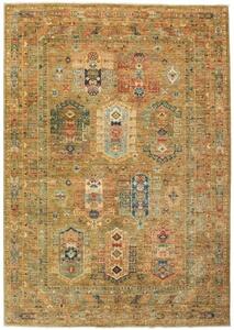 Tappeto Floralia Geometrico Marrone Ocra Blu 169x240 Cm