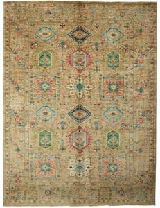 Tappeto Floralia Stilizzato Beige Blu 170x233 Cm