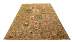Tappeto Floralia Geometrico Marrone Ocra Blu 169x240 Cm