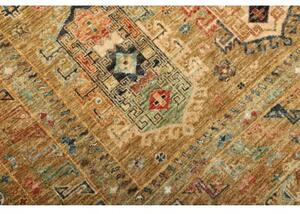 Tappeto Floralia Geometrico Marrone Ocra Blu 169x240 Cm
