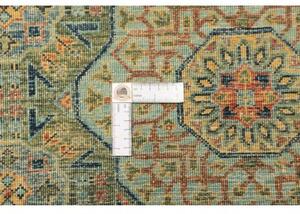 Tappeto Kairo Stilizzato Verde Petrolio Avorio Corsia 80x290 Cm
