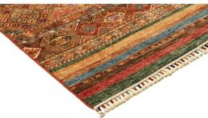 Tappeto Samarkand Geometrico Ruggine Blu Corsia 79x293 Cm