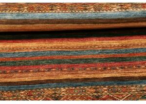 Tappeto Samarkand Geometrico Ruggine Blu Corsia 79x293 Cm