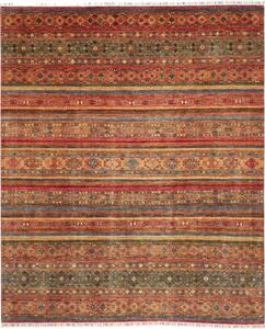 Tappeto Samarkand Geometrico Rosso Ruggine Beige 251x305 Cm