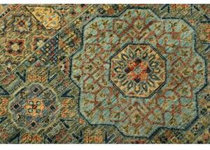 Tappeto Kairo Stilizzato Verde Petrolio Avorio Corsia 80x290 Cm