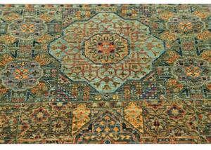 Tappeto Kairo Stilizzato Verde Petrolio Avorio Corsia 80x290 Cm