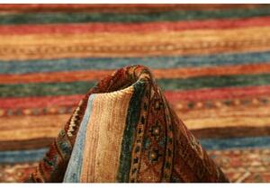 Tappeto Samarkand Geometrico Ruggine Blu Corsia 79x293 Cm