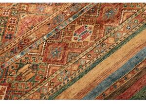 Tappeto Samarkand Geometrico Ruggine Blu Corsia 79x293 Cm