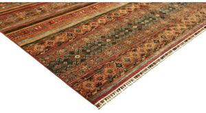 Tappeto Samarkand Geometrico Rosso Mattone Blu Petrolio 249x303 Cm