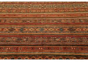 Tappeto Samarkand Geometrico Rosso Mattone Blu Petrolio 249x303 Cm