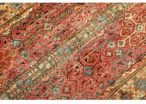 Tappeto Samarkand Geometrico Ruggine Azzurro 249x304 Cm