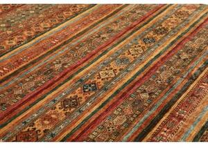 Tappeto Samarkand Geometrico Rosso Mattone Blu Petrolio 249x303 Cm