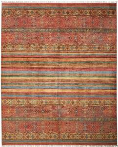 Tappeto Samarkand Geometrico Ruggine Azzurro 249x304 Cm