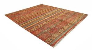 Tappeto Samarkand Geometrico Ruggine Azzurro 249x304 Cm