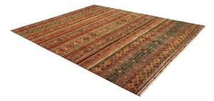 Tappeto Samarkand Geometrico Rosso Mattone Blu Petrolio 249x303 Cm
