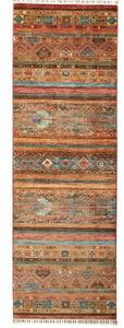 Tappeto Samarkand Geometrico Ruggine Blu Petrolio Corsia 80x250 Cm
