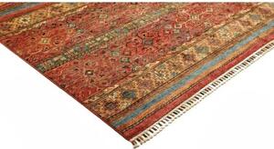 Tappeto Samarkand Geometrico Ruggine Azzurro 249x304 Cm