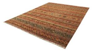 Tappeto Samarkand Geometrico Rosso Mattone Blu Petrolio 249x303 Cm